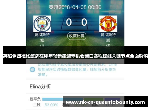 英超争四德比激战在即年轻新星迎来机会窗口赛程提醒关键节点全面解读 英超争四德比激战在即年轻新星迎来机会窗口赛程提醒关键节点全面解读